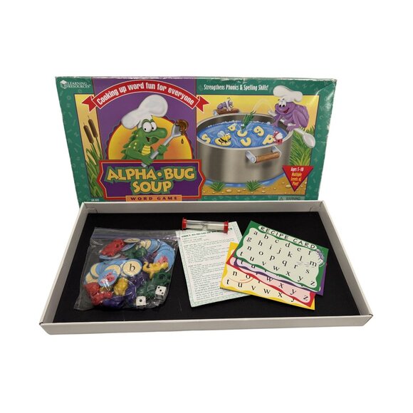 ALPHA BUG SOUP Learning Resources Phonics Word Spelling Skills Board Game - Picture 2 of 6